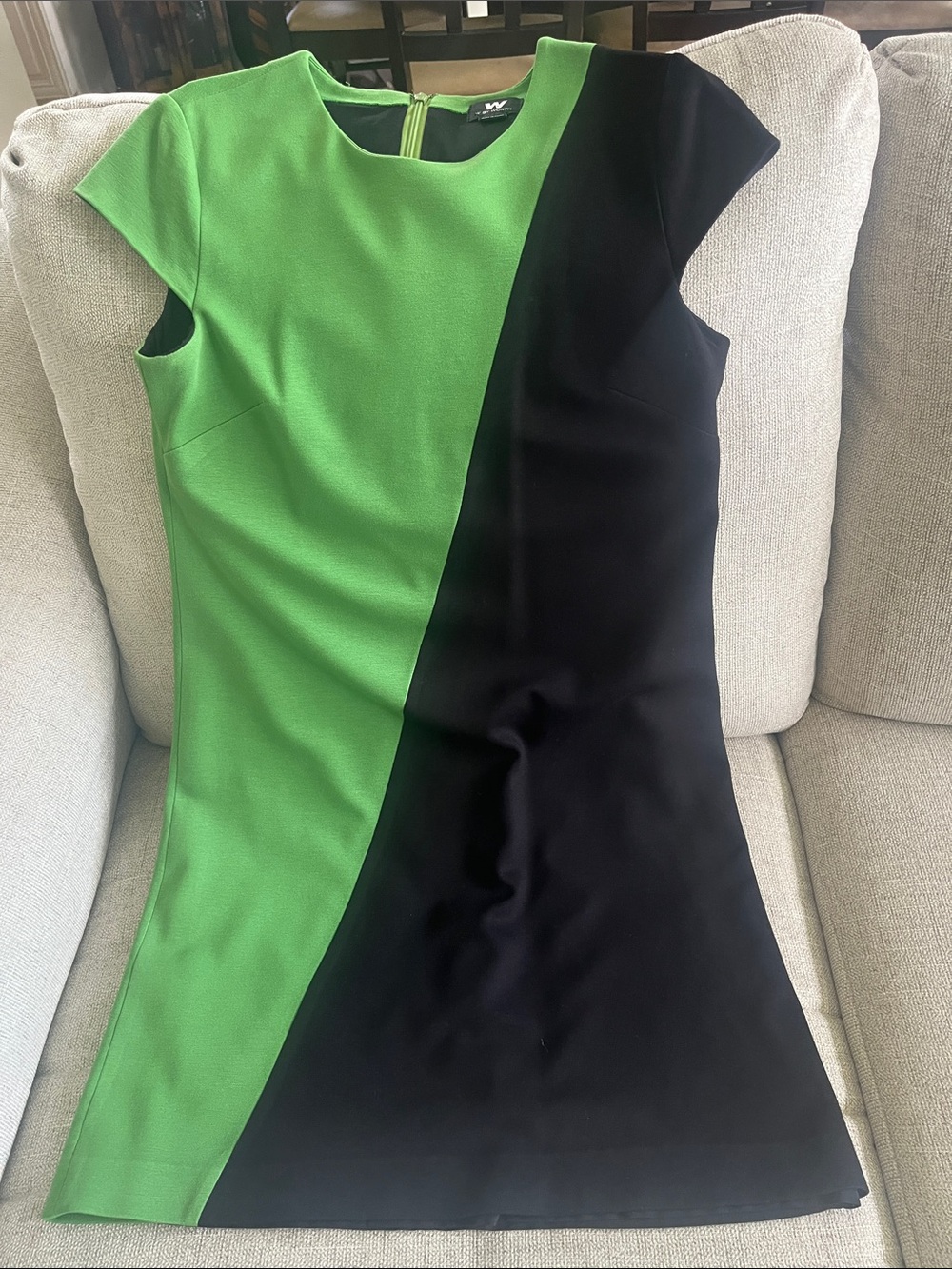 Size 8 green and black dress